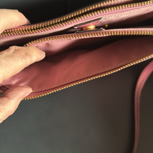 NWIT Pink Coach small crossbody handbag. Original price $288., - Picture 7 of 13